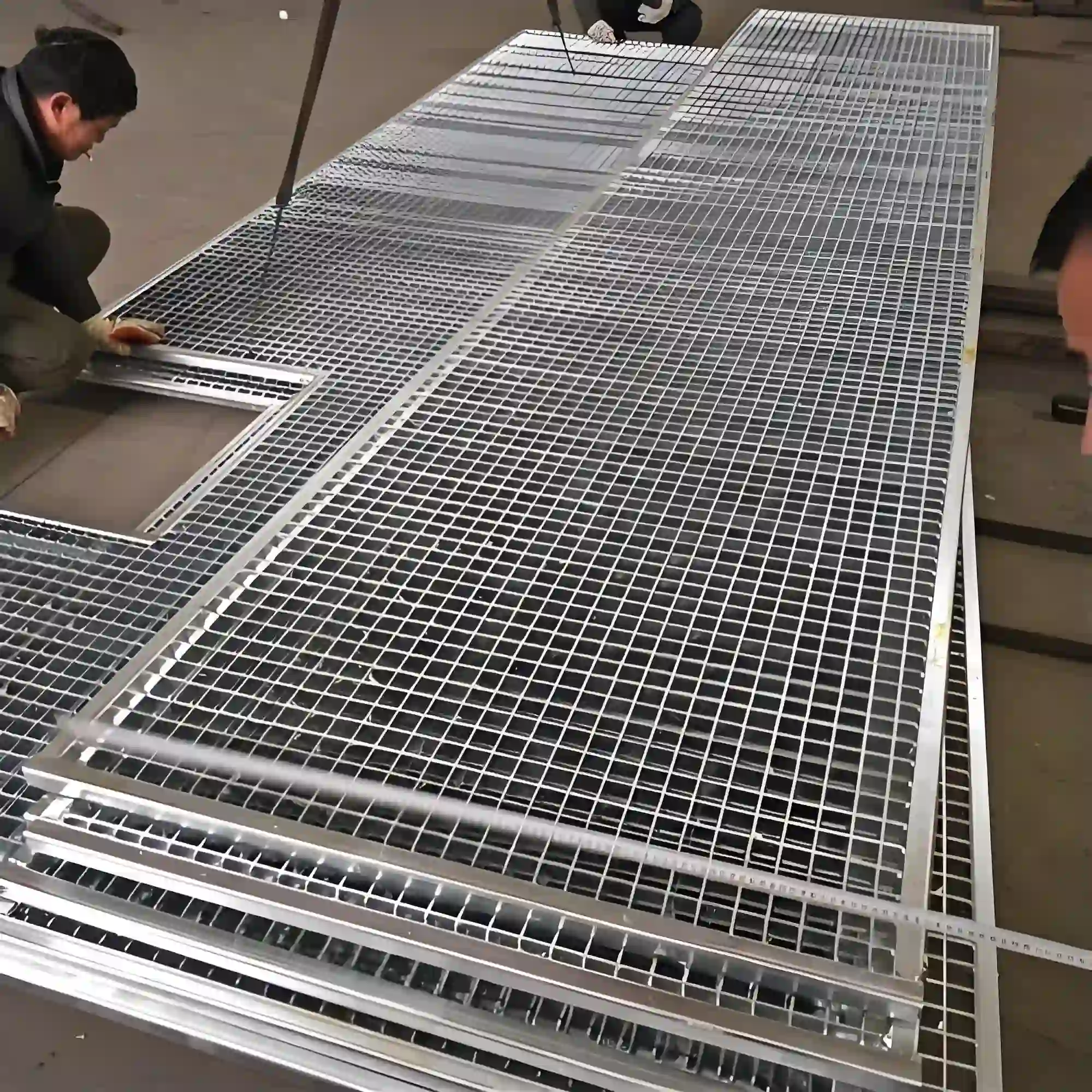 Lưới thép mạ kẽm dùng làm nắp cống và nắp giếng