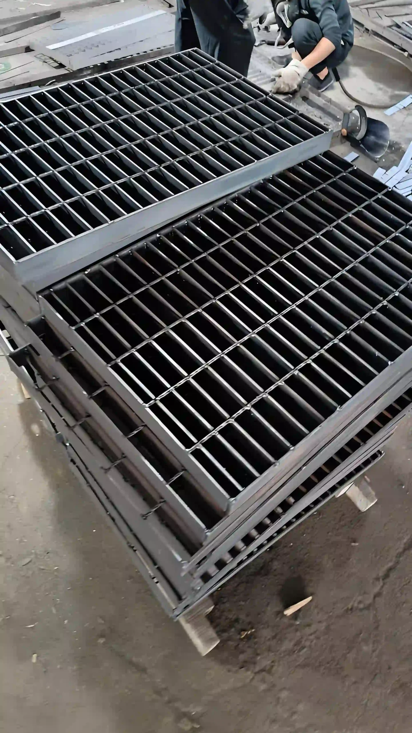 Waterjet-Table-Steel-Grating-for-Cutting-Applications