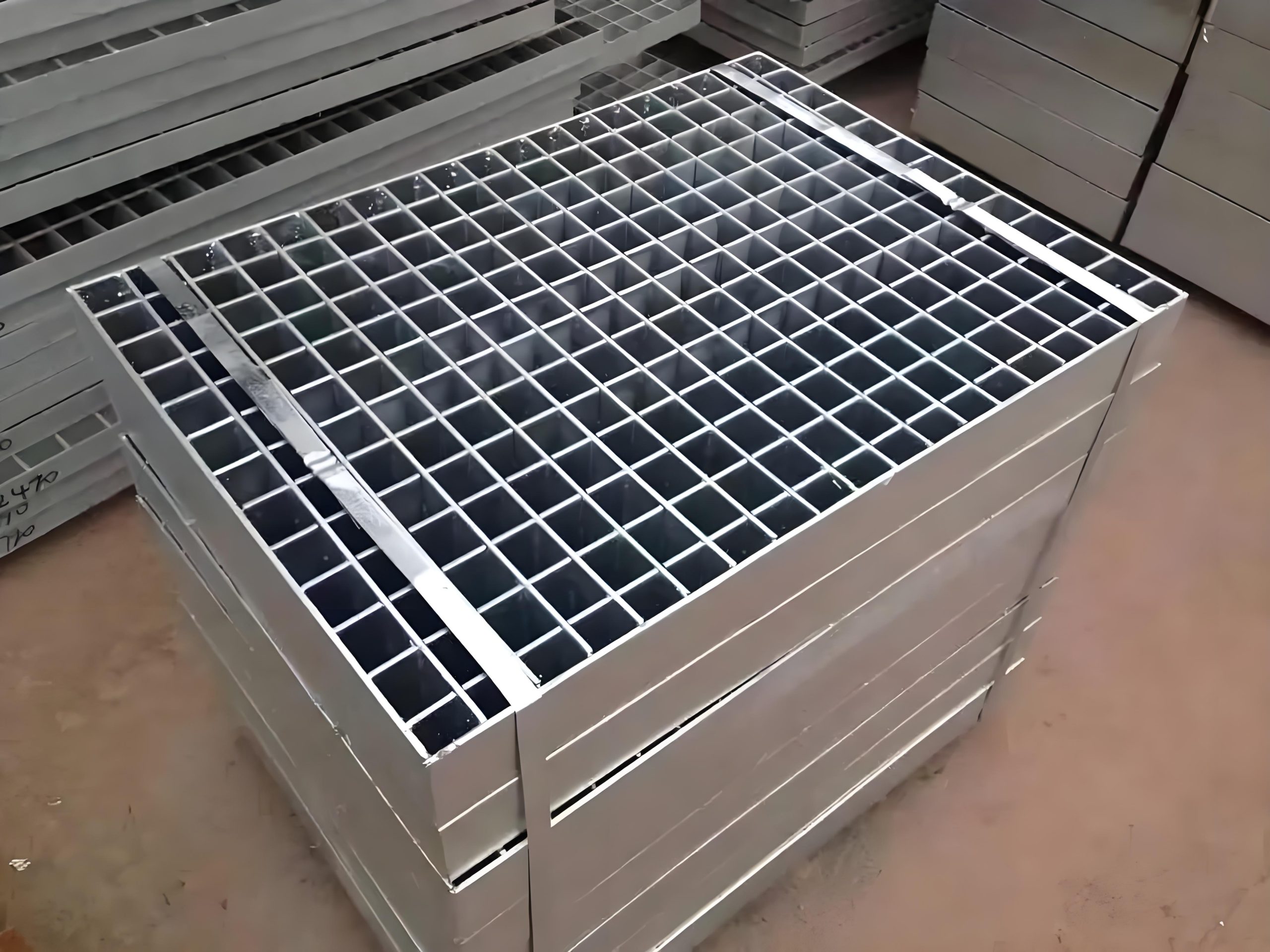 Composite steel grating
