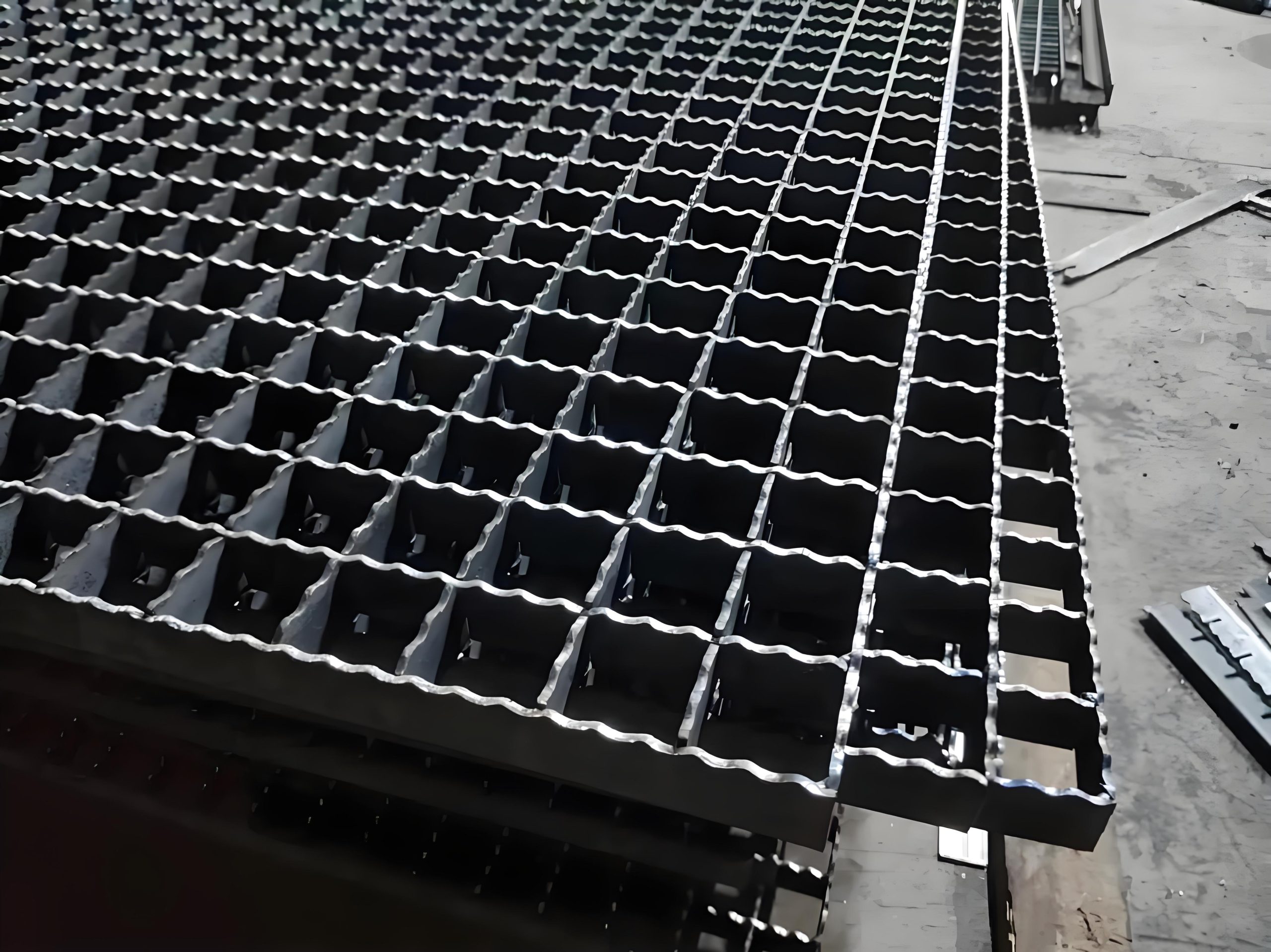 Bar Steel Grating Factory for Drainage, Trench Covers & Stairs