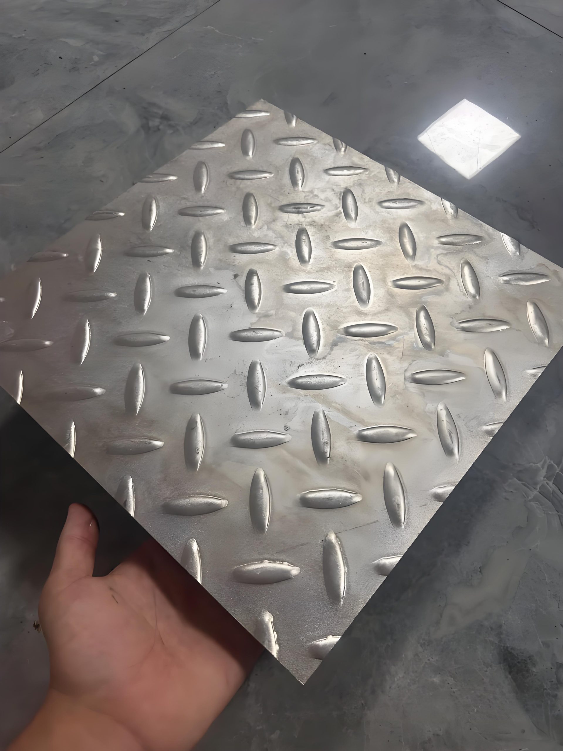 Chequered Plate Trench Cover