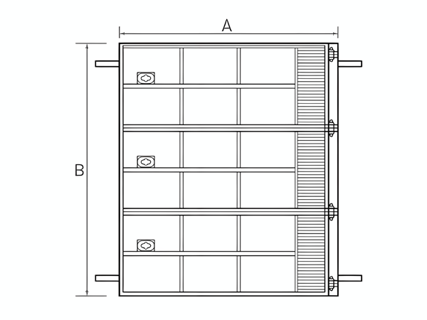 Bản vẽ lưới sàn đi bộ mạ kẽm